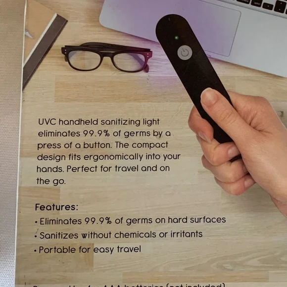 NIB! UVC Handheld Sanitizer Light! Chemical-Free and Ultra Portable! - Picture 2 of 6